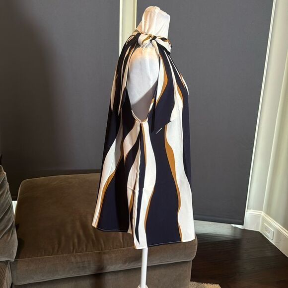 Women’s Halter Neck Casual Loose Top Blouse Side Bow Tie Size 3XL NWT - Picture 2 of 7